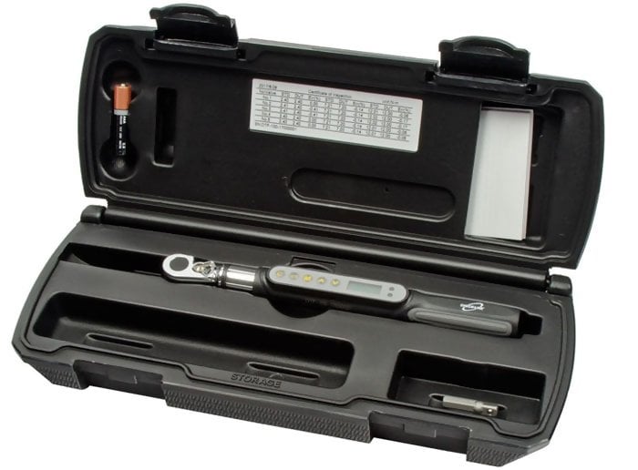 Checkline DTF-50 Digital Torque Wrench, Capacity 53 lb-in / 6 Nm, 1/4" Female Hex Drive